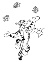 A coloring page of winnie the pooh - tigger